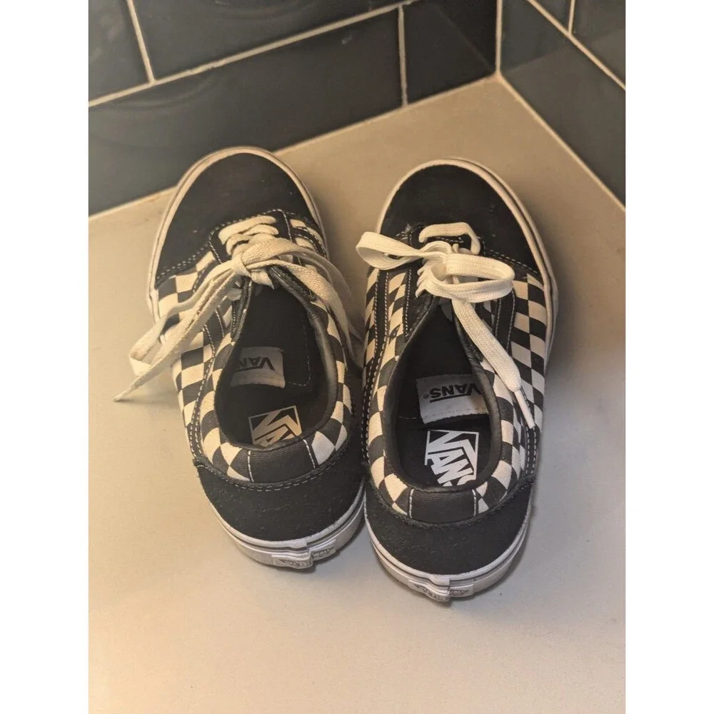 RARE🔥 VANS Old‎ Skool Checkerboard Flag Sz 7 Men's Skateboarding Shoes BMX